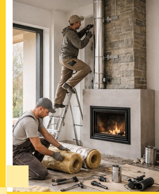 Монтаж дымоходов для каминов в Кронштадте от 15651 р. ЭриданКрн