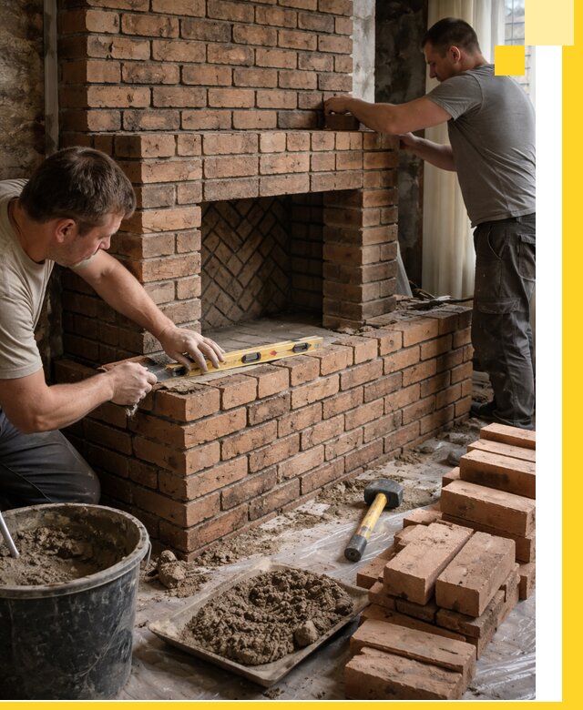 Изготовление и установка кирпичных каминов в Кронштадте