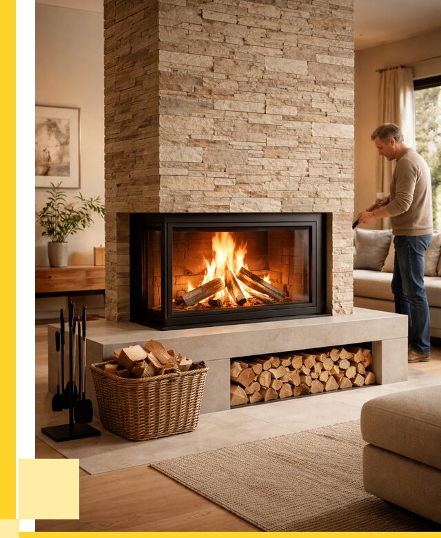 Дровяной камин под ключ в Кронштадте от 208680 р. | ЭриданКрн