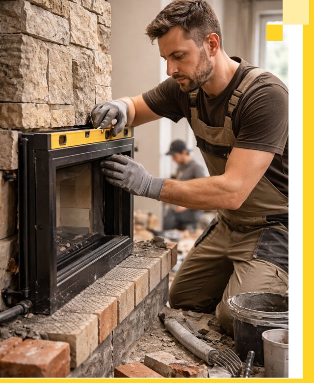 Дровяные камины под ключ в Кронштадте: монтаж, обустройство