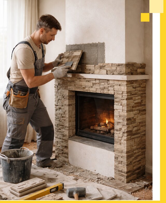 Изготовление и монтаж каминов для дома под ключ в Кронштадте