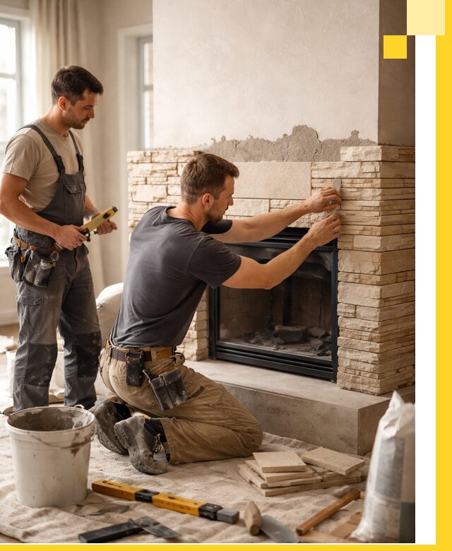 Установка и монтаж каминов для загородного дома в Кронштадте