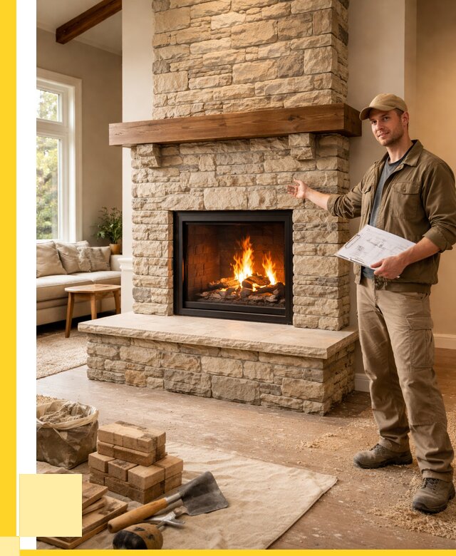 Камины под ключ в Кронштадте от 187812 р. | ЭриданКрн — установка