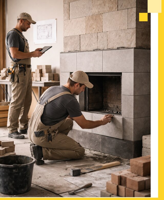 Индивидуальные проекты каминов и каминных систем в Кронштадте