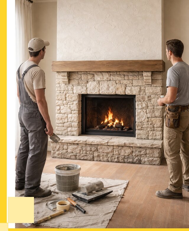 Отделка каминов в Кронштадте от 6782 р. под ключ | ЭриданКрн