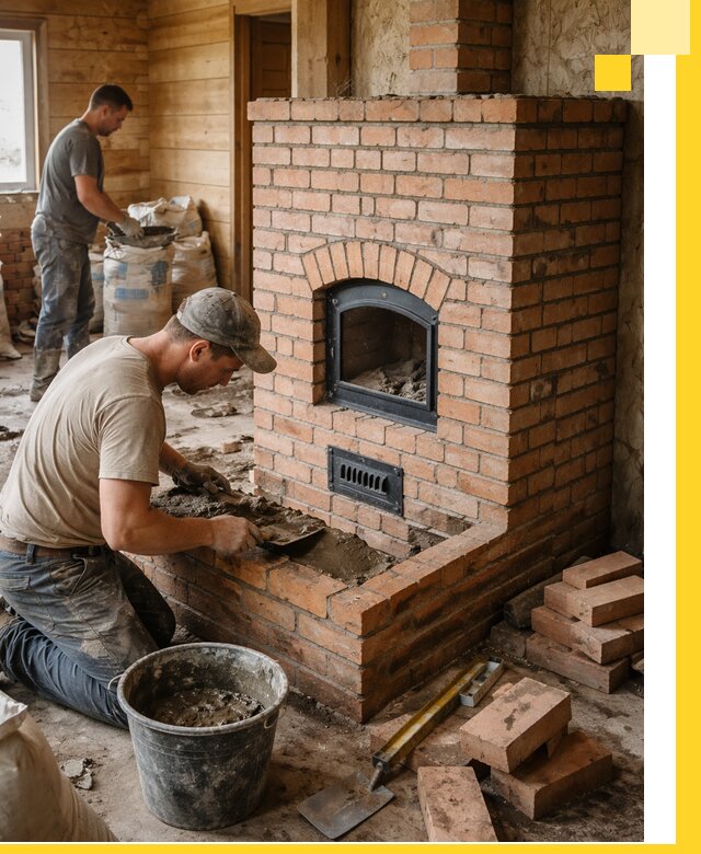 Профессиональное строительство печей в Кронштадте под ключ