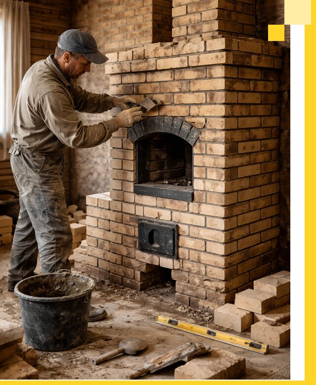 Кирпичные печи под ключ в Кронштадте: проектирование и кладка