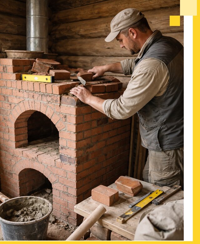 Изготовление и установка русских печей в Кронштадте под ключ