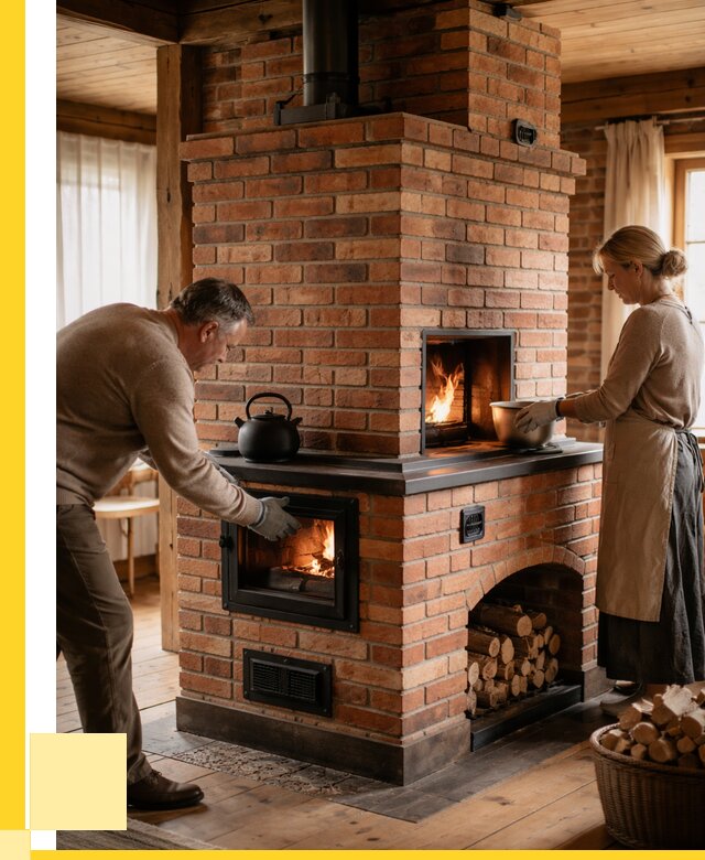 Печи для загородного дома под ключ в Кронштадте от 83472 р. | ЭриданКрн