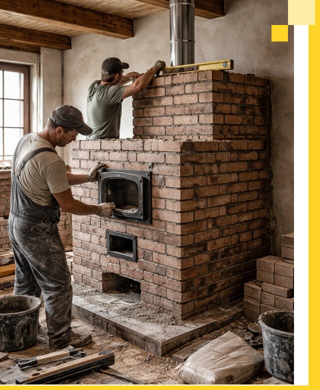 Печи для загородного дома под ключ в Кронштадте — монтаж и сервис