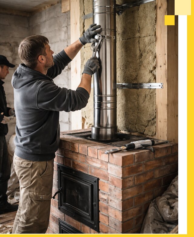 Изготовление и монтаж печей и дымоходов под ключ в Кронштадте