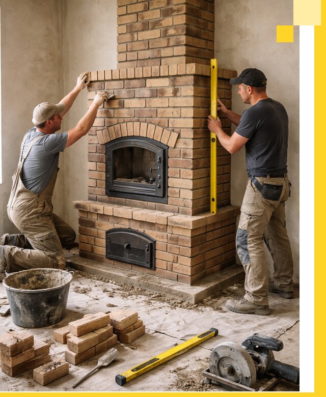 Продажа и установка печей и каминов для дома под ключ в Кронштадте