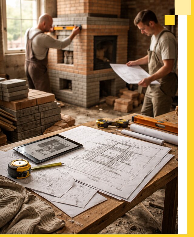 Проекты печей и каминов с индивидуальным дизайном в Кронштадте