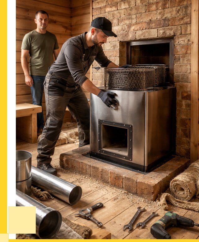 Монтаж банных печей под ключ в Кронштадте от 18781 р., ЭриданКрн