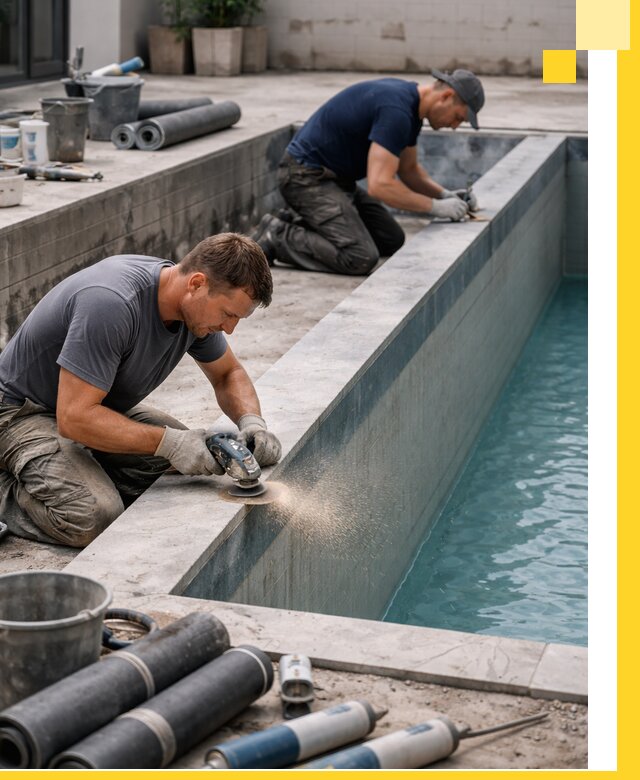 Профессиональный ремонт бассейнов под ключ в Кронштадте