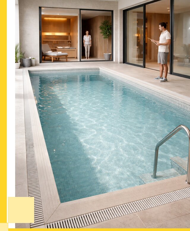 Отделка бассейна пленкой ПВХ в Кронштадте от 3652 р. - ЭриданКрн