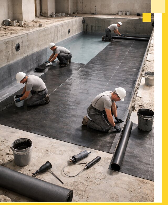 Профессиональная гидроизоляция бассейнов и чаш в Кронштадте под ключ