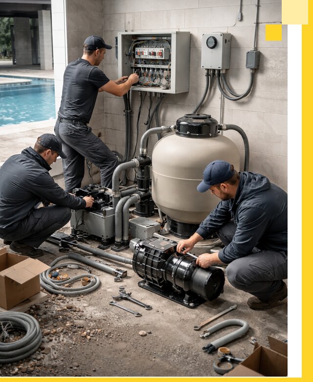 Профессиональный монтаж оборудования для бассейнов в Кронштадте