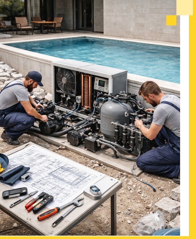 Проектирование и монтаж бассейнов с подогревом в Кронштадте