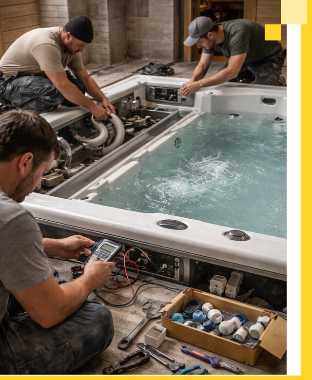 Гидромассажные бассейны под ключ в Кронштадте, дизайн и монтаж