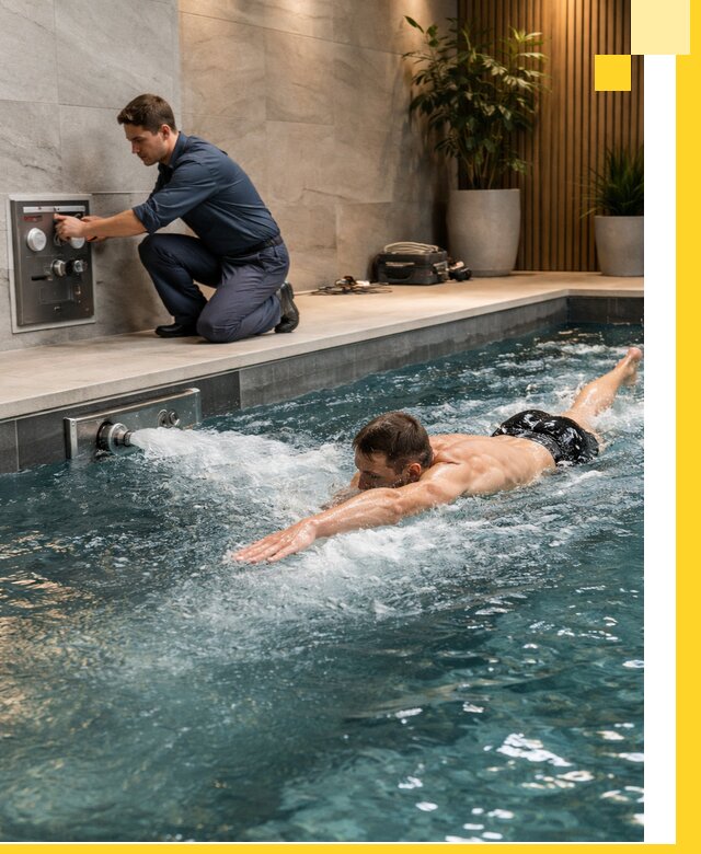 Проектирование и монтаж бассейнов с противотоком в Кронштадте