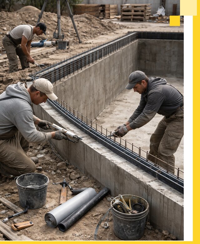 Качественный монтаж чаши бассейна в Кронштадте под ключ с гарантией