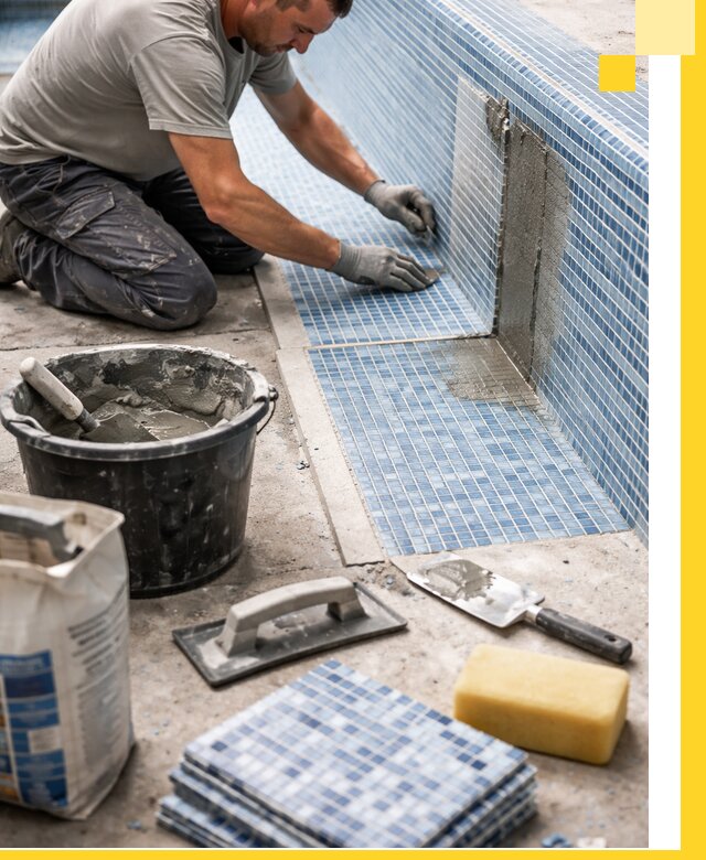 Укладка и ремонт мозаики для бассейнов под ключ в Кронштадте