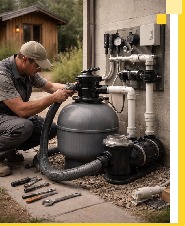 Продажа и монтаж фильтров и насосов для бассейнов в Кронштадте