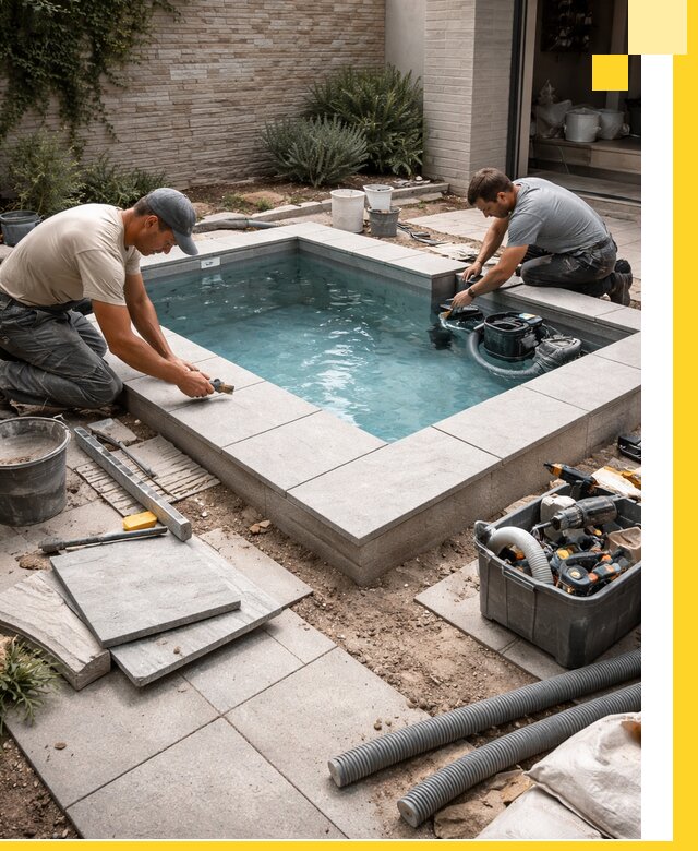 Мини бассейны под ключ в Кронштадте, дизайн и установка