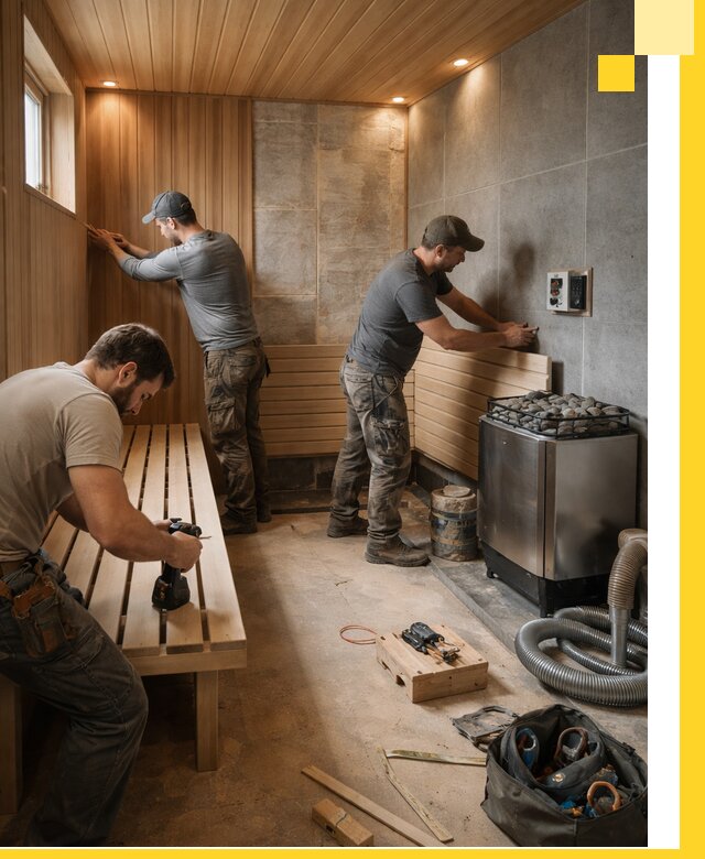 Сауны под ключ в Кронштадте, проектирование, строительство, отделка