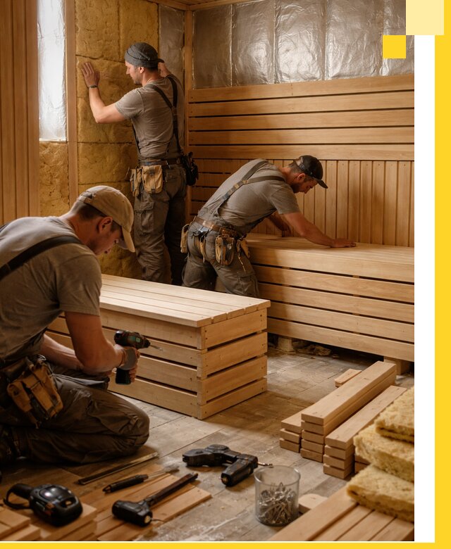 Профессиональное строительство саун под ключ в Кронштадте