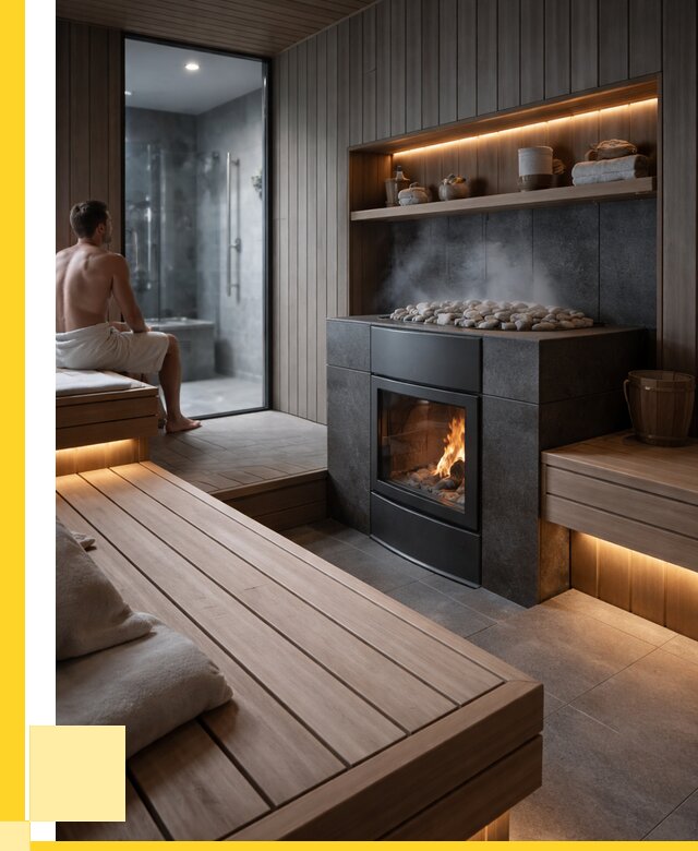 Проект сауны в частном доме в Кронштадте от 36519 р. | ЭриданКрн