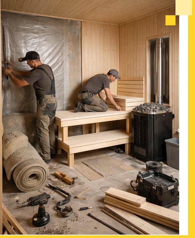 Проекты саун под ключ в Кронштадте дизайн и строительство