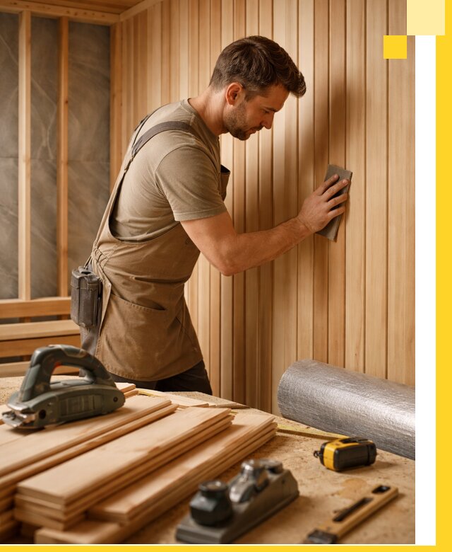 Профессиональная отделка саун и парных под ключ в Кронштадте