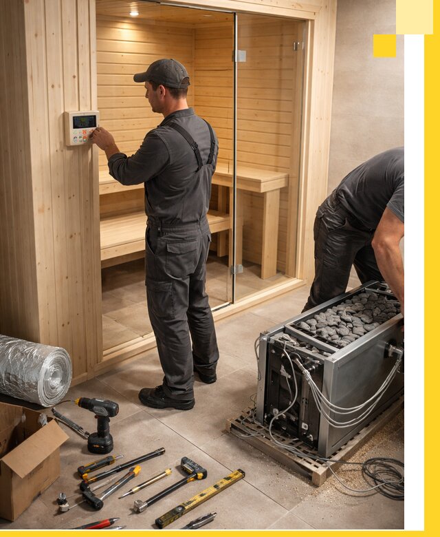 Поставка, установка и монтаж электрических саун в Кронштадте