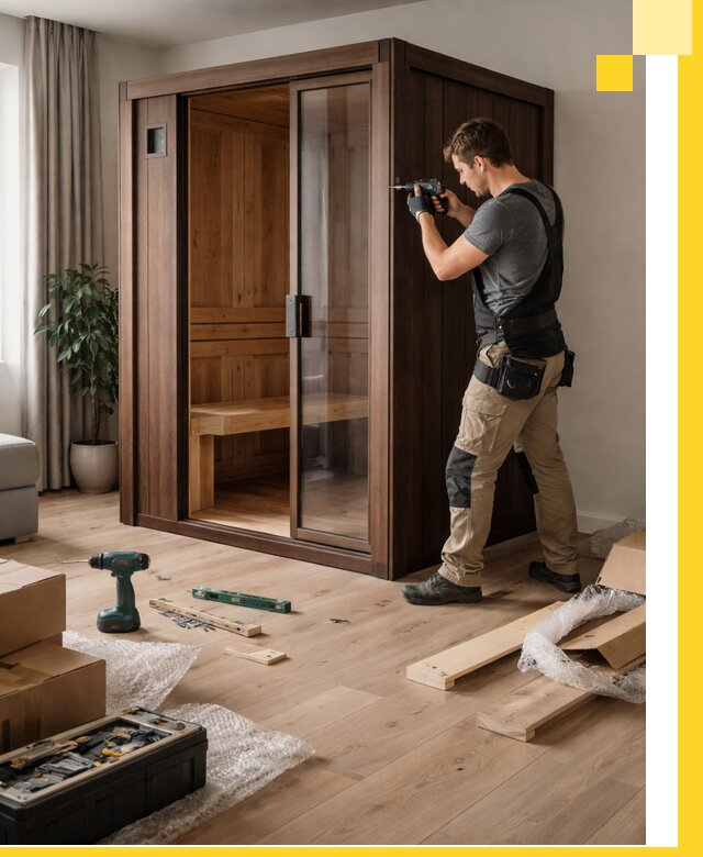 Установка и производство мини саун под ключ в Кронштадте