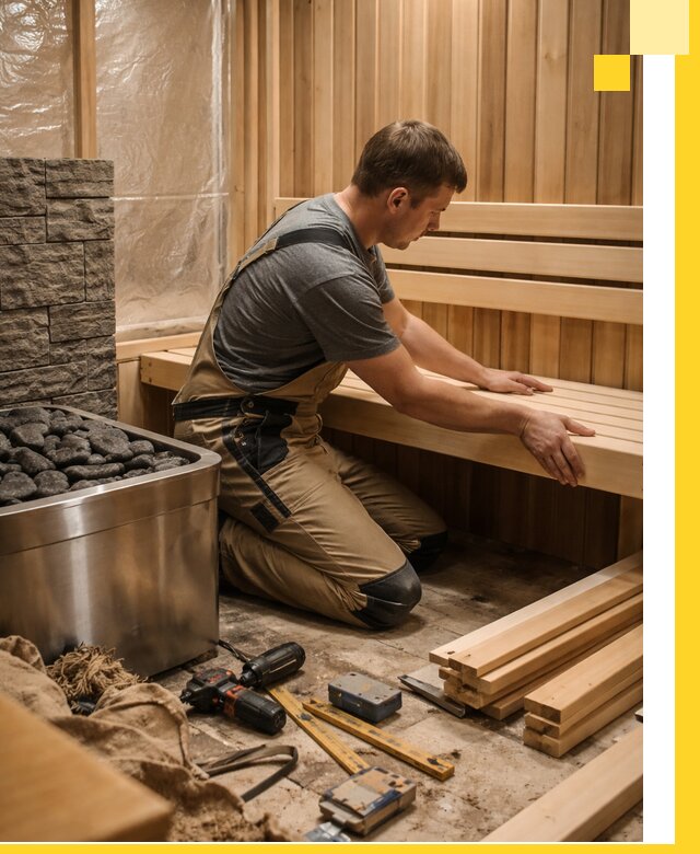 Сауны для дома под ключ с проектированием и монтажом в Кронштадте