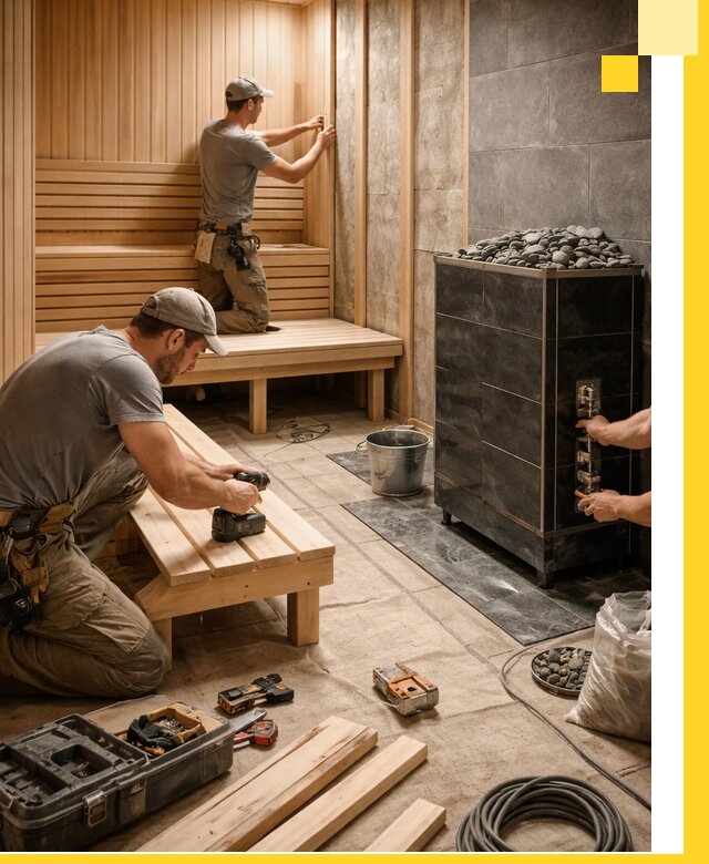 Дизайн и строительство интерьерных саун под ключ в Кронштадте