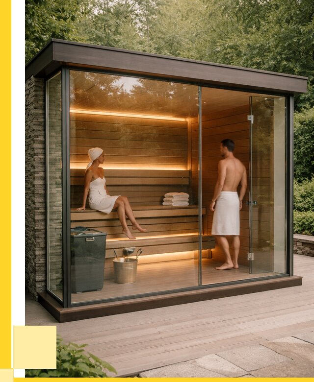 Сауна стеклянная и двери для сауны в Кронштадте от 260850 р. | ЭриданКрн