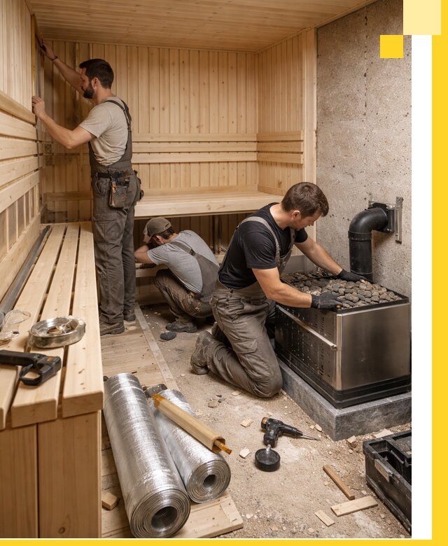 Индивидуальные сауны на заказ в Кронштадте под ключ, проект и монтаж