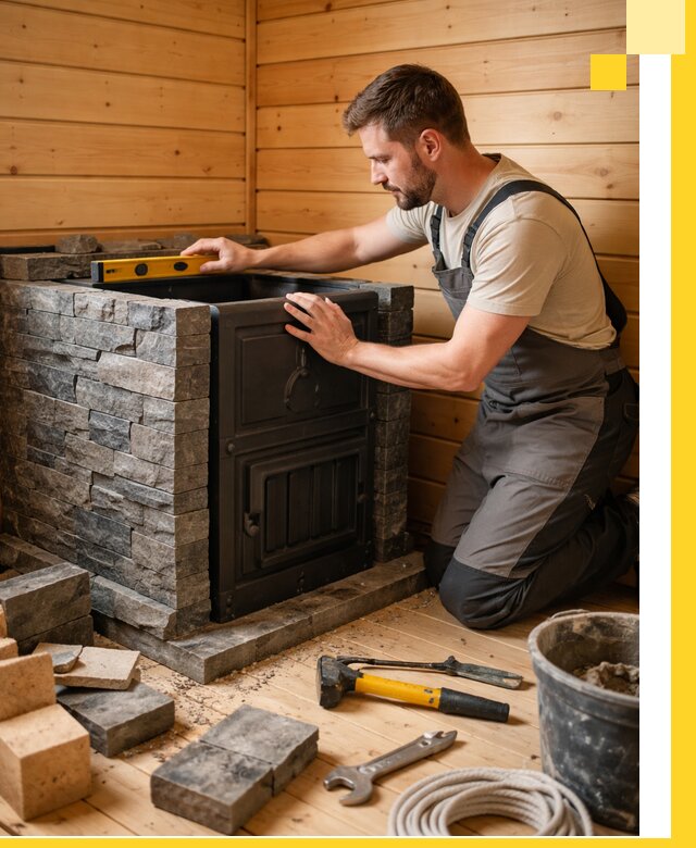 Производство и установка печей для саун под ключ в Кронштадте