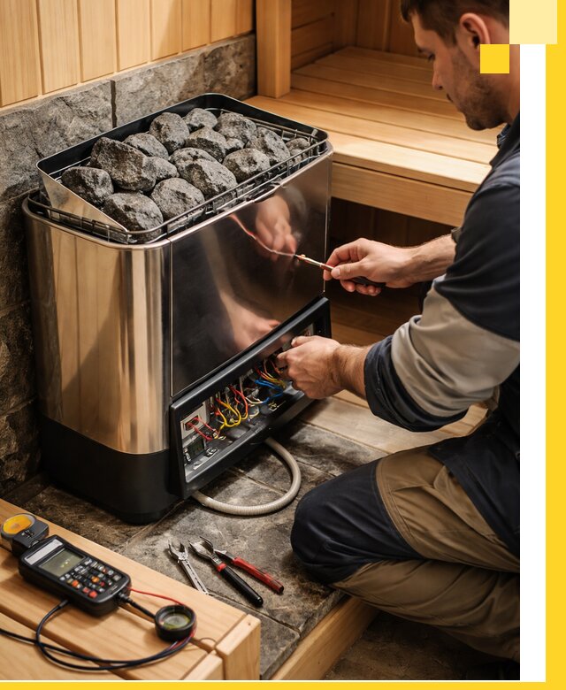 Продажа и установка электрокаменок для саун в Кронштадте