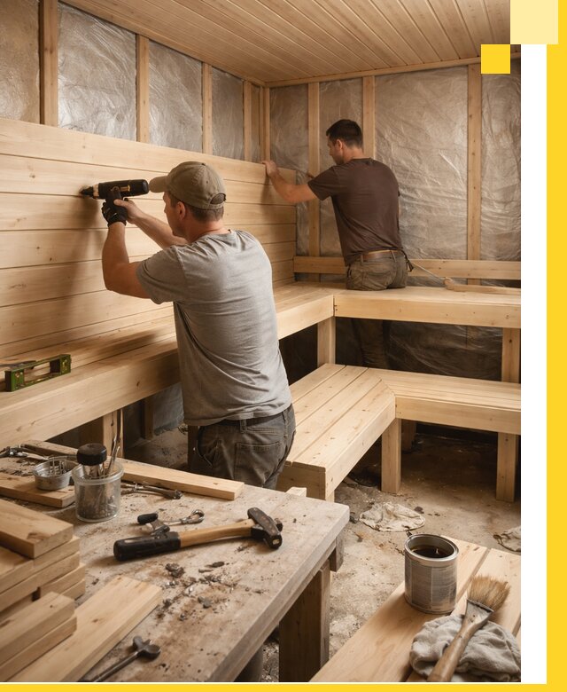 Профессиональная отделка бань и саун под ключ в Кронштадте