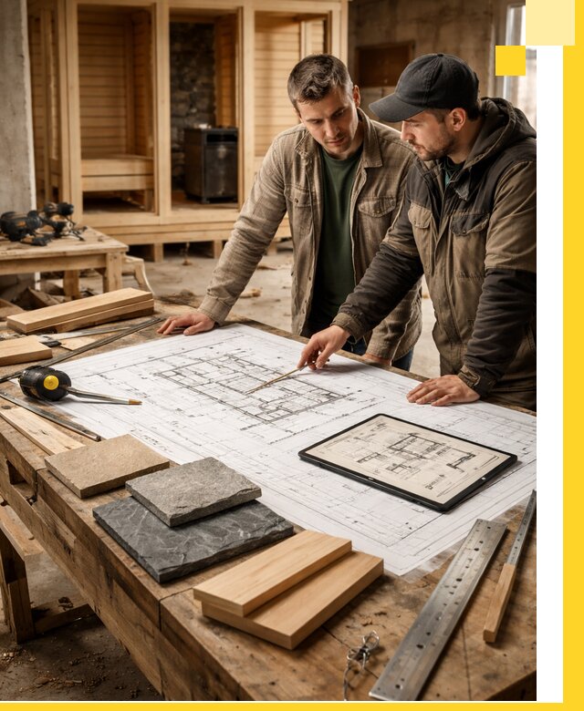 Проекты бань под ключ и планы строительства в Кронштадте