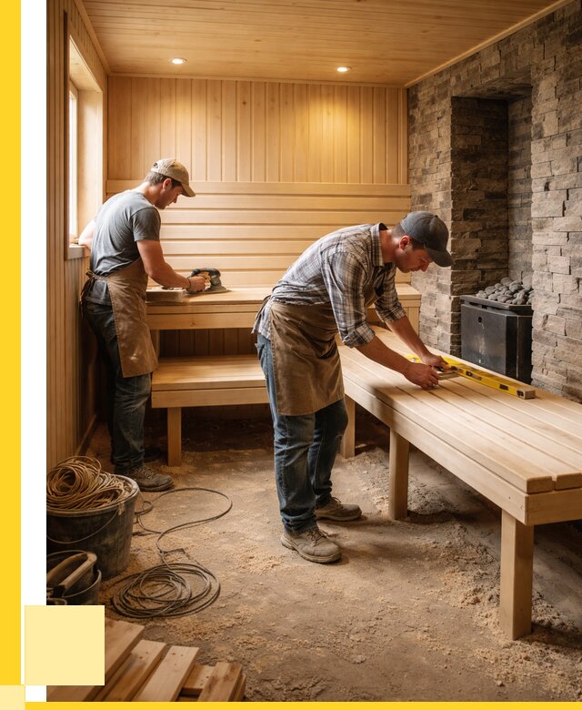 Отделка бани в Кронштадте: внутренняя отделка от 3130 р. | ЭриданКрн