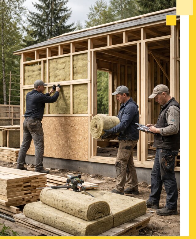 Проектирование и строительство каркасных бань в Кронштадте под ключ