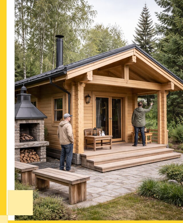 Деревянные бани под ключ в Кронштадте от 469530 р. | ЭриданКрн