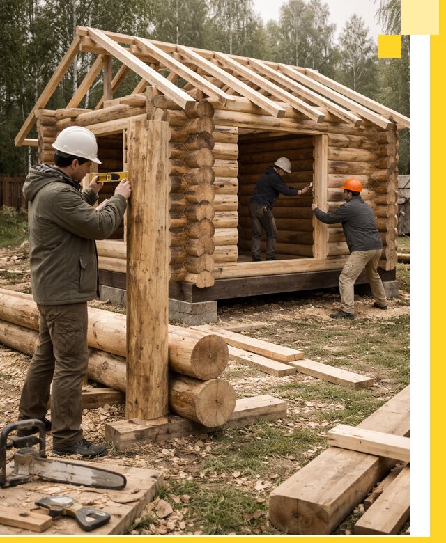 Строительство бань для дачи под ключ в Кронштадте с доставкой и монтажом