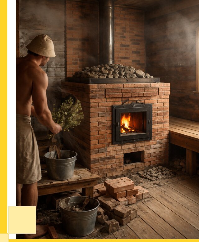 Кирпичные банные печи в Кронштадте от 93906 р. | ЭриданКрн