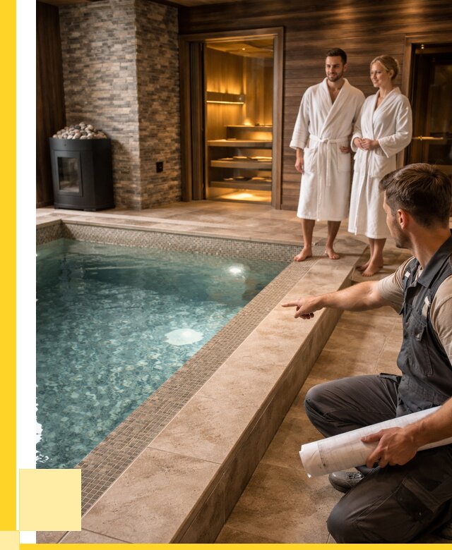 Проект бани с бассейном под ключ в Кронштадте от 67821 р. | ЭриданКрн